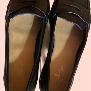 Cole Haan Women's Black and Blue Loafers